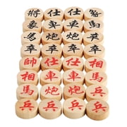 Optima 3x32 Pieces Traditional Xiangqi Chess Pieces Xiangqi Games Pieces for All Ages 3 Pcs