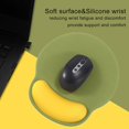 thumbnail image 3 of shiyou-Fashionable and Personalized Gel Ergonomic Mouse Pad for Office Desk Accessories - Non-Slip Bottom - Comfortable for Gaming, Computer, and Laptop - Small Mouse Mat (Blocking Green&Yellow), 3 of 4
