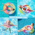 thumbnail image 4 of Anneau Flottant Transparent, Anneau de Natation Gonflable à Sequins, Anneau de Natation Coloré et Durable, 4 of 5