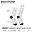 thumbnail image 2 of Daiia Elegant ice skates snowflakes Print Crew Socks – Soft Breathable Long Socks for Men & Women, Moisture-Wicking & Comfortable Daily Wear Socks, One-Size Fits Most (US 5-11), 2 of 6