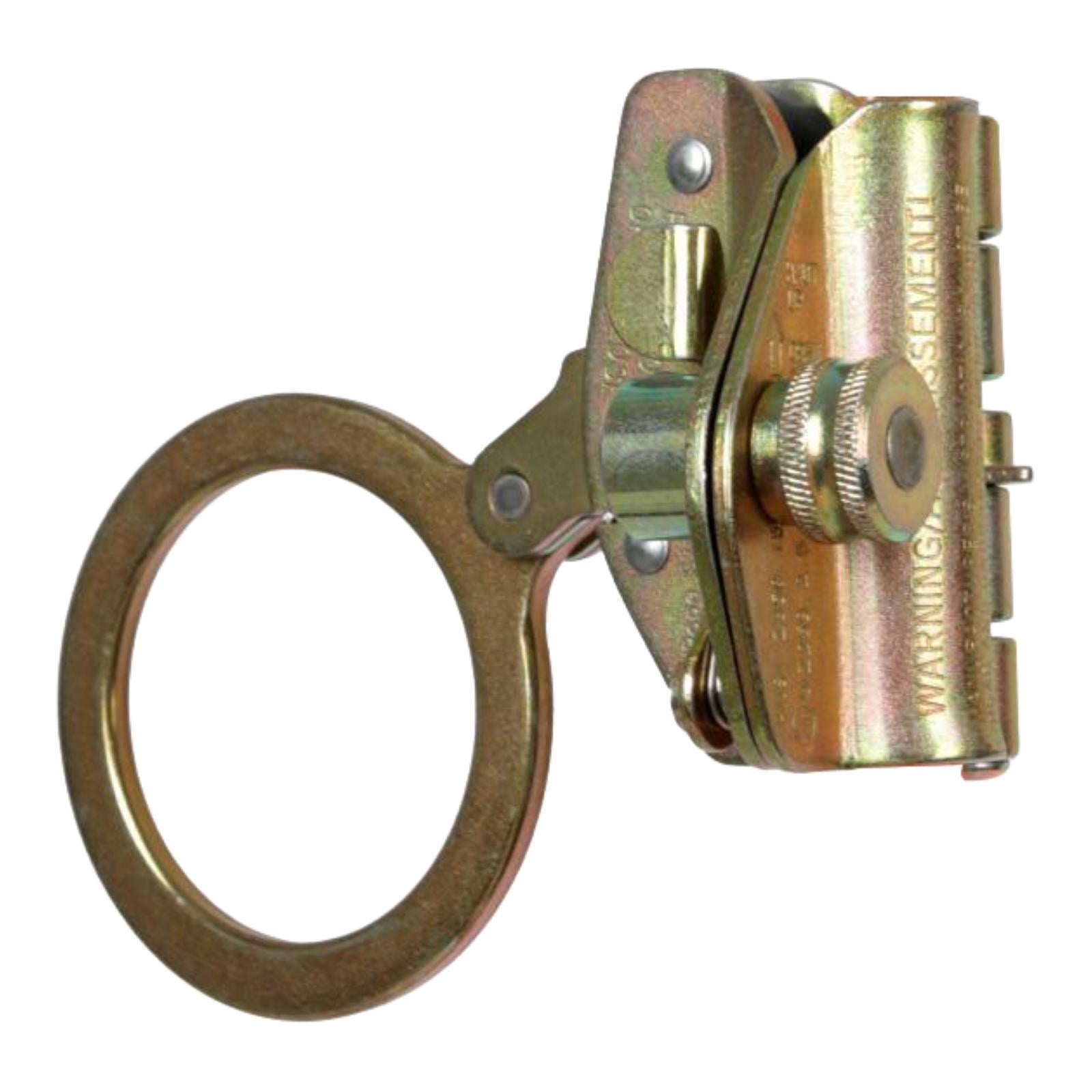 Wswqop Climb Self Locking Rope Grab Alloy Steel Stopper Removable Sturdy Blocker Arrest Style D