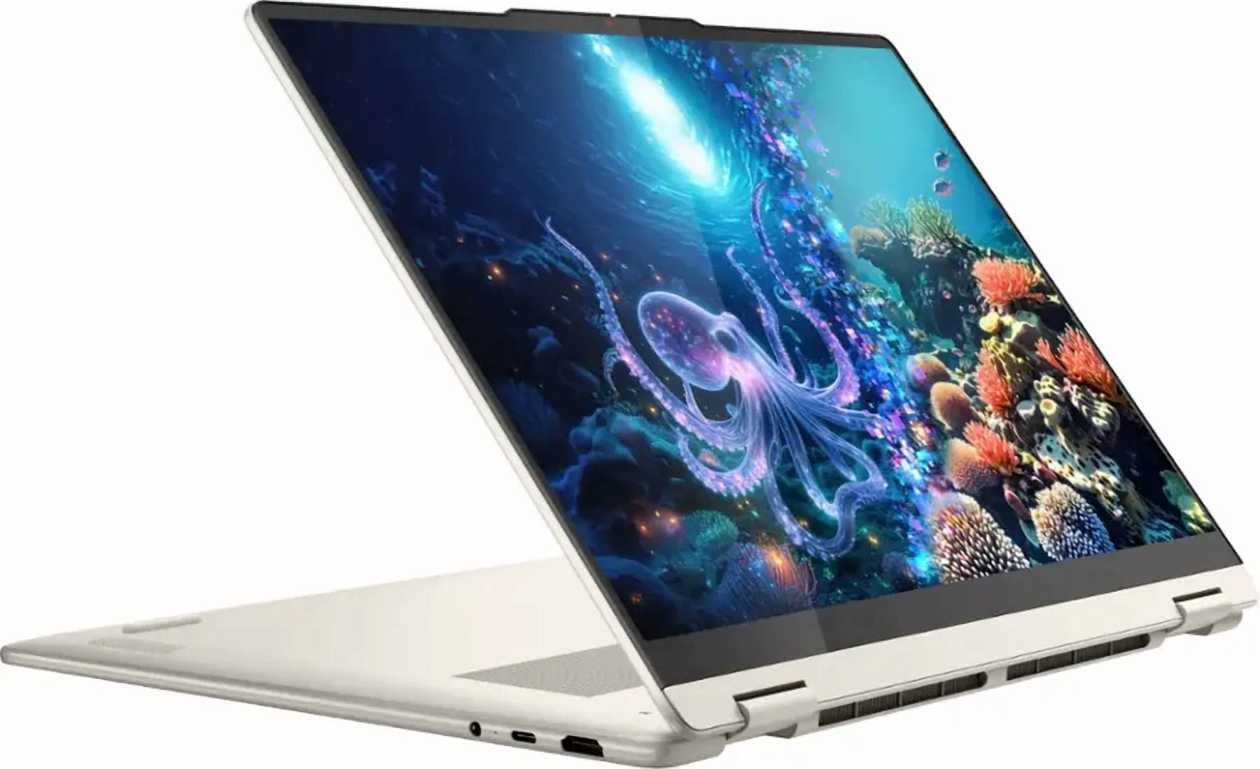 Lenovo Yoga 7 16” WUXGA Copilot+ PC 2-in-1 Touchscreen Laptop, AMD Ryzen AI 5 340, 16GB RAM, 512GB SSD, Windows 11 Home, Seashell