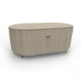 thumbnail image 1 of Budge P5A19PM1 English Garden Oval Patio Table Cover Heavy Duty and Waterproof, Large, Two-Tone Tan, 1 of 1