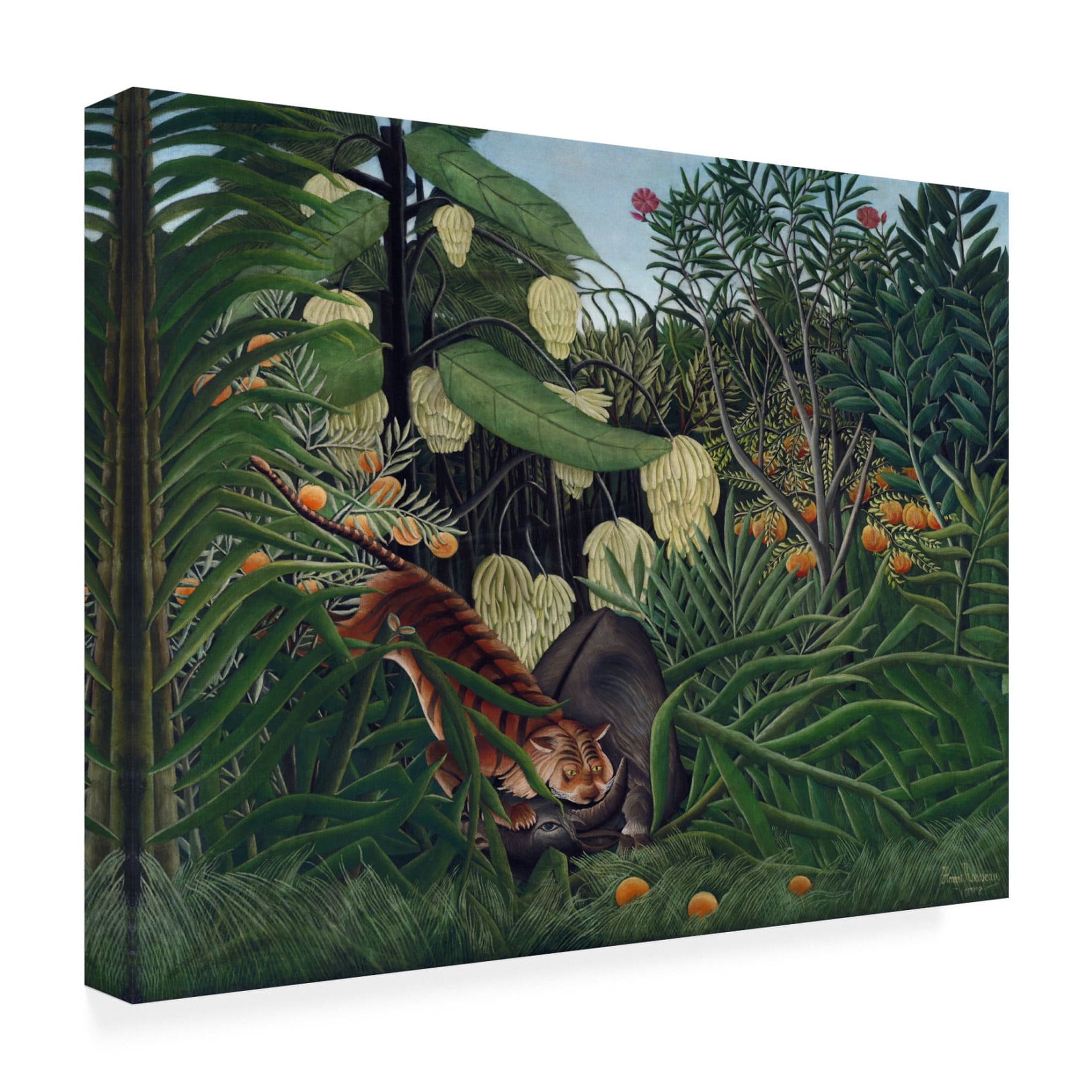 Trademark Fine Art Henri Rousseau Rousseau's Jungle I Canvas Wall Art