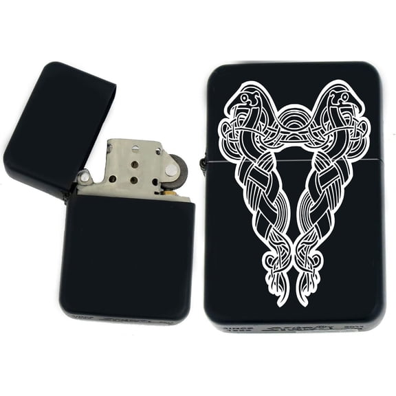 Celtic Knot and Viking Designs Unique Collectible s Infinity Black Matt Windproof Lighters! (V-44) - Christmas, Halloween & Valentines Day Gift