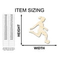 thumbnail image 2 of Unfinished Wood Soccer Player Silhouette | DIY Sports Craft Cutout | up to 46" DIY 6" / 1/8", 2 of 3