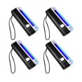 thumbnail image 1 of 4 Pcs Handheld Uv Torch Portable Blacklight Led Uv Light Battery Operated Bill Detector Light, 1 of 5