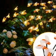 thumbnail image 3 of Solar Light No Wiring Required High Conversion Solar Powered High-Brightness Ornamental Home Improvement IP65 Waterproof LED Solar Garden Bee Light Party Decor-Warm White,A, 3 of 8
