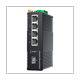 thumbnail image 2 of Conmutador Ethernet industrial PoE Gigabit de 5 puertos con riel DIN, conmutador de 4 puertos con SFP 10/100/1000 Mbps, IP40, no administrado, salida de 48 V, 2 of 6