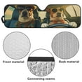 thumbnail image 6 of Jeiento Windshield Sun Shade,Fashion Dog Car Sunshade for Rubicon Sahara TJ JK JKU 2 & 4 Door-Blocks UV Rays Sun Visor Shield,Front Window Sun Shade Keeps Vehicle Cool, 6 of 6