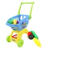 thumbnail image 1 of MasteelfCA Children Shopping Cart Toy Mini Shopping Cart Toy for Children Cosplay Use Shopping Cart, 24 Small Items and Express Box (Blue), 1 of 8
