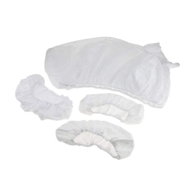 de Funda de Almohada para Cuna Facial con Almohadilla Ajustada para Cama de de de Acupuntura 4 Piezas - Blanco Macarena Cubierta para mesa de masaje