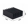 thumbnail image 1 of Aluminum Heatsink Radiator Heat sink for Electronic IC Chip RAM MOS Dynatron Raspberry Pi Cooling With Thermal Conductive Tape 14x14x6mm, 1 of 6