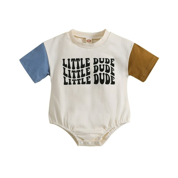 Cathalem Baby-boys Short Sleeve Bodysuits Mix & Match Baby Bodysuits Bébé Combinaisons Tenues, Brun 80