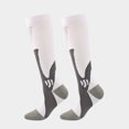 thumbnail image 2 of Chaussettes de Soccer Confortables Respirantes Anti-Humidité Bas de Football Tube Moyen Extensible Sport Extérieur Escalade Randonnée Blanc Blanc>L/TG, 2 of 8
