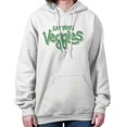 thumbnail image 3 of Eat Veggies Fun Message Vegetarian Hoodie Sweatshirt Women Men Brisco Brands S, 3 of 7