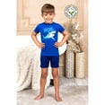 thumbnail image 2 of Prestigez Boys Organic Cotton 2 Piece Pajama Set With Shorts Shark Surfers Beware, Shark Short, Size: 6, 2 of 9
