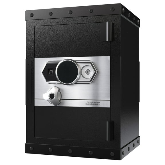 3.5 Cubic Feet Heavy Duty Safe 82.89 LBS With Smart Alarm System And Silencing Biometric Home Safe Box, Small Safes For Home, 16.53 X 14.96 X 24.4 In