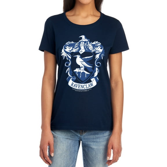 Harry Potter Ravenclaw Crest Women's T Shirt (Medium) Navy