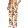 thumbnail image 2 of Daiia Thanksgiving With Turkey Men's Sleep Pant with Pockets and Drawstring,Pajama Pants-Small, 2 of 9