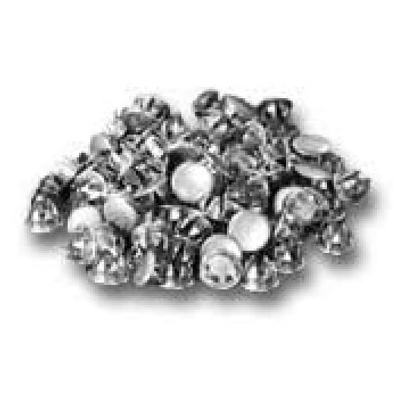 HVAC Flue Plugs 5/16", 100 Pack - Combustion Analyzer Hole Cover - Silver Plastic Plugs for HVAC Technicians - 6010 - USA Made