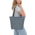 thumbnail image 6 of Lsque Small White Flowers Pattern Beach Tote,Shoulder Handbag,Spacious Tote Bag,Lightweight Travel Bag,Versatile Shopping Bag, 6 of 6