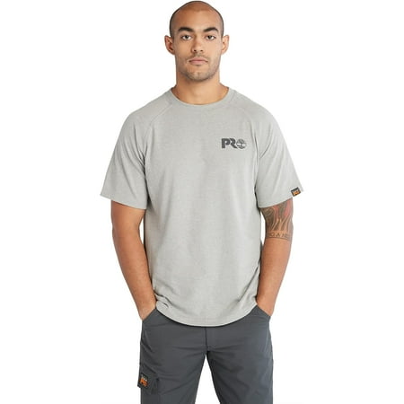 Tmberland Core Reflective Pro Logo Short Sleeve T-Shirt, Medium Grey Heather, Large