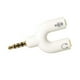 thumbnail image 5 of Seitruly Divisor de audio de 3,5 mm Tipo Interfaz de conector estéreo 2 en 1 Convertidor de sonido externo Accesorios para micrófono de teléfono blanco Type3 NO3, 5 of 6