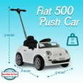 thumbnail image 3 of Open Box Best Ride On Cars 2-in-1 Fiat 500 Push Car, 3 of 11