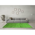 thumbnail image 3 of Ahgly Company Indoor Square Oriental Green Industrial Area Rugs, 5' Square, 3 of 4