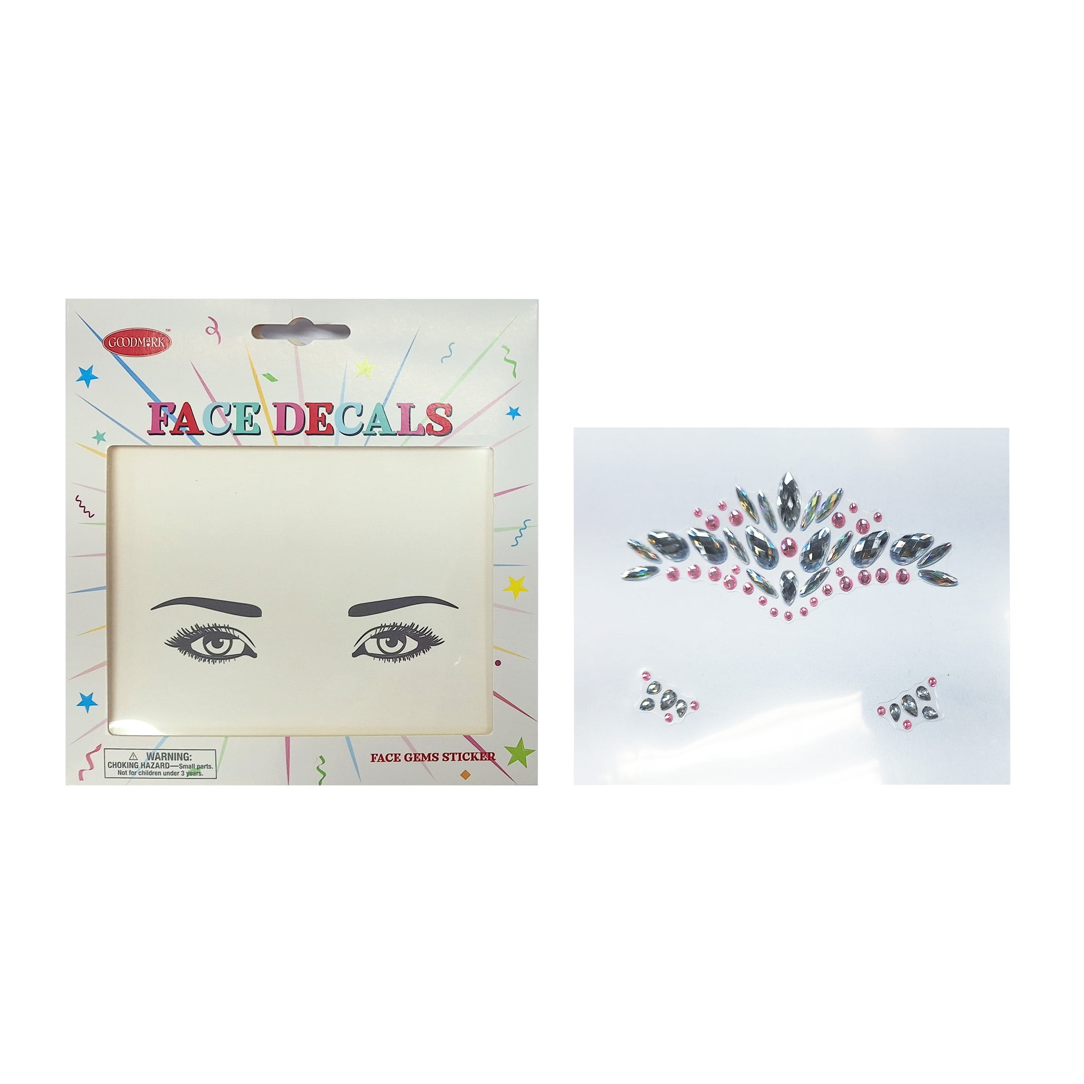 All Characters Face Stickers-Silver Gems by Goodmark USA