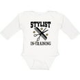 thumbnail image 3 of Inktastic Stylist in Training Girls Salon Girls Long Sleeve Baby Bodysuit, 3 of 5