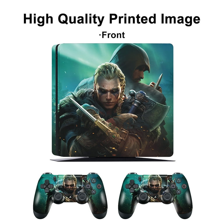Ghost of Tsushima Decal Skin Sticker for Sony PS4 Slim Console & 2  Controllers