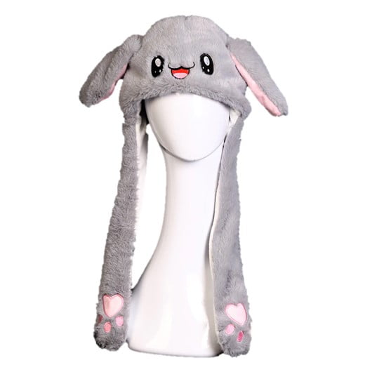 Gorro De Conejo Bts Kpop Gris Con Orejas En Movimiento BTS GRIS