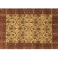 thumbnail image 1 of Ahgly Company Indoor Rectangle Abstract Brown Modern Area Rugs, 3' x 5', 1 of 4