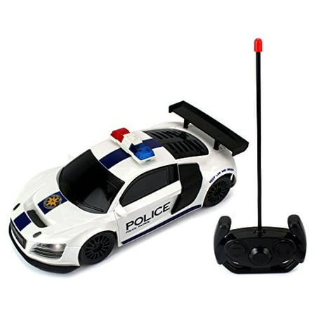 World Peace Police Remote Control RC Sports Car 1:16 Scale Size Ready To Run w/ LED