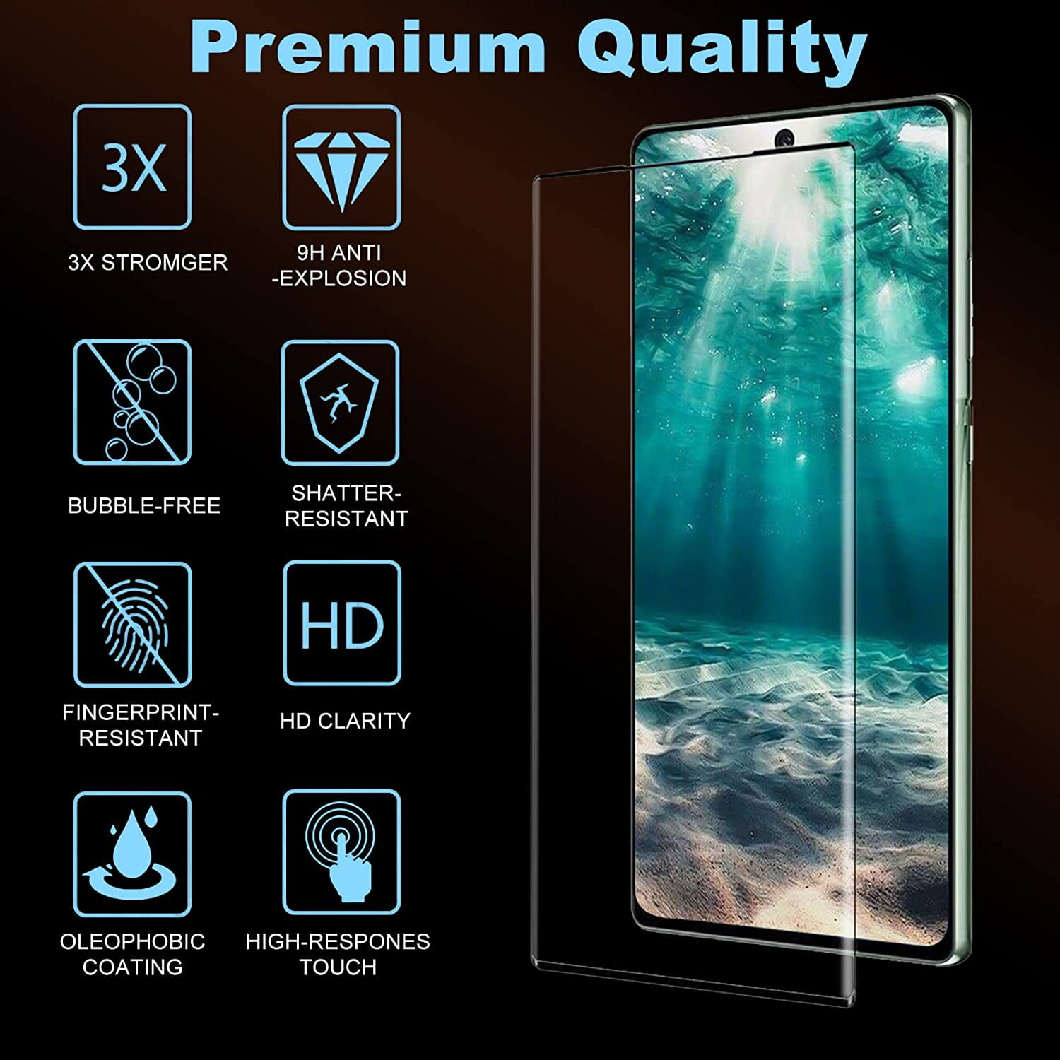 Screen Protector for Samsung Galaxy Note 20/Note 20 5G HD Clear,Bubble-Free for Galaxy Note 20 Glass Protector 9H Tempered Glass Ultrasonic Fingerprint Compatible,3D Curved 