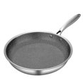 thumbnail image 1 of Stainless Steel Frying Pan Non-stick Pot 28cm Fried Steak Pot Saucepan Single-sided, 1 of 5