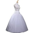 thumbnail image 2 of Vestido de novia sin tirantes, corte A, con falda interior, para eventos formales y ceremonias., 2 of 5