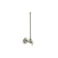 thumbnail image 6 of Kohler 7638-2MB 0.5 in. NPT Angle Supply with Stop & Cross Annealed Handle Vertical Tube - Vibrant Brushed Moderne Brass, 6 of 6