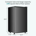 thumbnail image 4 of JOINSUN 3.2 cu. ft. Compact Refrigerator with Freezer, Low Noise, 17.7 in. deep x 17.7 in. wide x 31.5 in. high, For Dorm, Office, Black, 4 of 7
