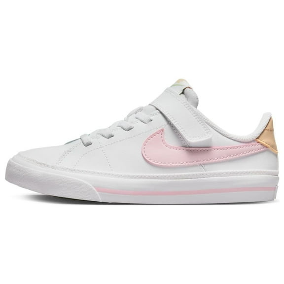 Nike Court Legacy Little Kids' Shoes Color: Pink Foam Honeydew Size: 12
