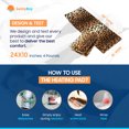 thumbnail image 4 of sunny bay body heating wrap, rice filled, washable fleece cover, x-large, leopard skin print, 4 of 8