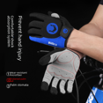 thumbnail image 3 of Guantes antideslizantes para deportes al aire libre para hombres y mujeres, para andar en bicicleta con todos los dedos, transpirables y con pantalla táctil, 3 of 5