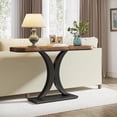 thumbnail image 4 of Tribesigns Table Console Industrielle de 40 Pouces, Table de Couloir Rustique pour Salon, Entrée, Brun, 4 of 5