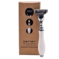 thumbnail image 1 of Elegant Faux Porcelain Triple Blade Razor from Parker Safety Razor - Accepts Mach 3 Blades, 1 of 3