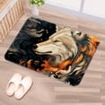 thumbnail image 5 of Wolf Non-Slip Polyester Chair Mats Floor Mat Kitchen Mat Machine Washable, 5 of 6