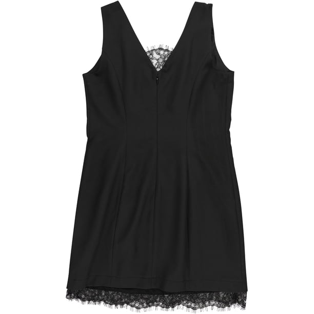 bar iii black lace dress Bar Iii Womens Lace-Sleeve Sheath Dress, Black, Large