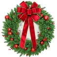 thumbnail image 5 of Pakyozj Christmas Large Bows, Gold Wired Red Velvet Bows for Wreath Floral, Christmas Tree Topper, Outside Bowknot Red Bow for Car Wall Garden Yard Front Door, 5 of 7