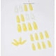 thumbnail image 3 of Uñas Postizas Amarillas Ataúd Brillante Prensa Extra Larga En Las Uñas Con Diseño De Mariposa Uñas Acrílicas Brillantes Para Mujeres Y Niñas,11 Feliz Sencillez, 3 of 3